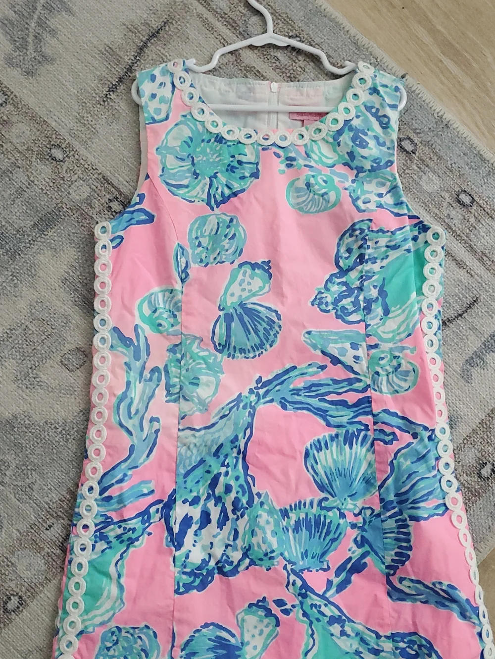 Lilly Pulitzer Girls Pink Pout Barefoot Princess Shift Dress Sz12